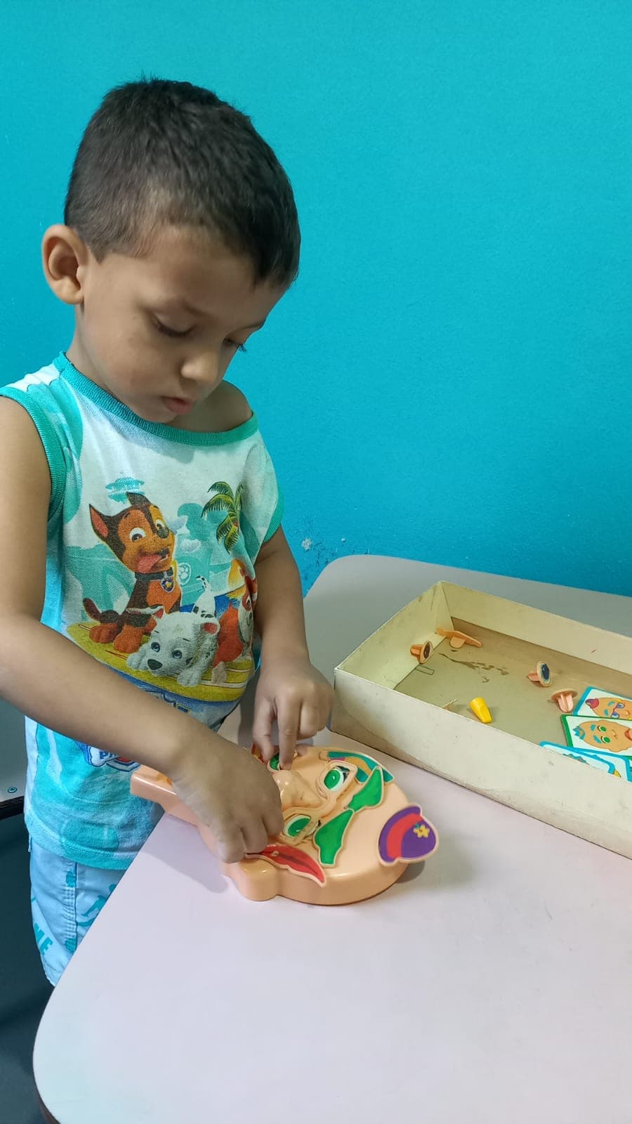 Sessão de terapia ocupacional